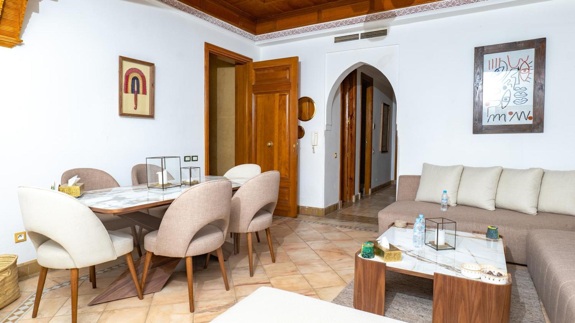 Serenity In La Palmeraie 2br Appartement